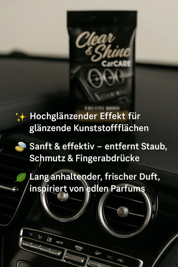 Feuchttücher Auto Reinigungstücher Glanzeffekt 24 Stk.