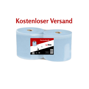 Putztuchrolle 3-lagig blau – 500 Blatt, 28×33 cm, 180 m für Industrie & Landwirtschaft